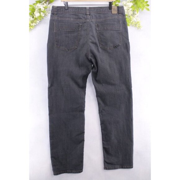 PrAna Men's Jeans Slim Fit Gray Charcoal Breathe Straight Stretch Denim 38x32 - Picture 2 of 7